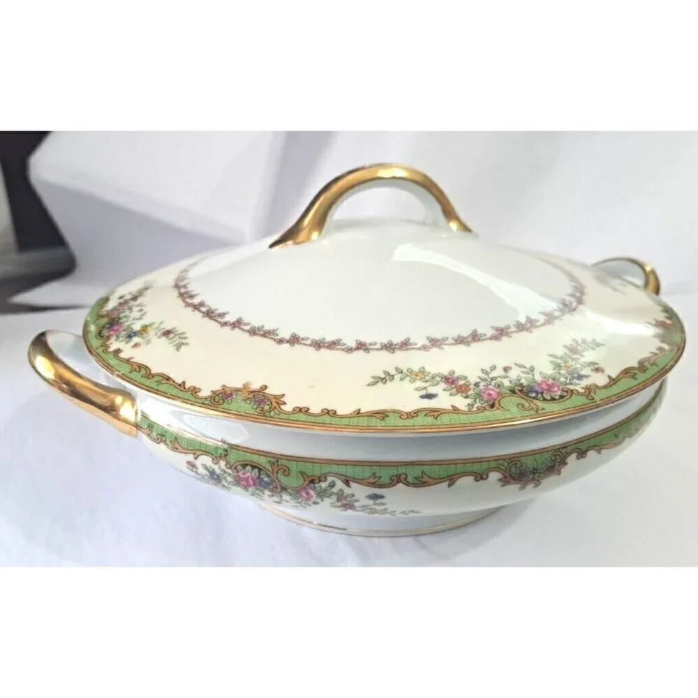 Vintage Noritake Nordich Round Covered Vegetable Serving Bowl